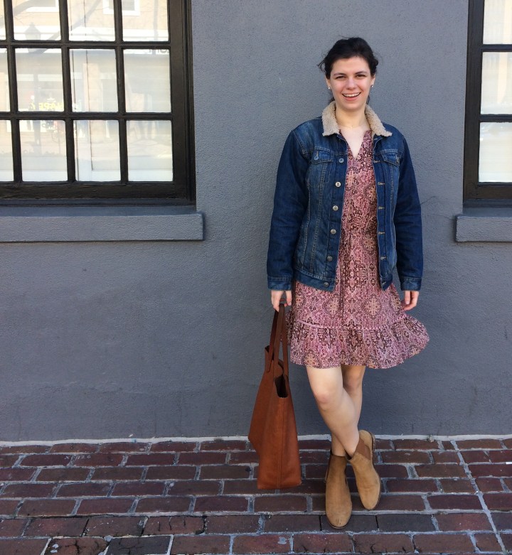 printed dress to wear now and later