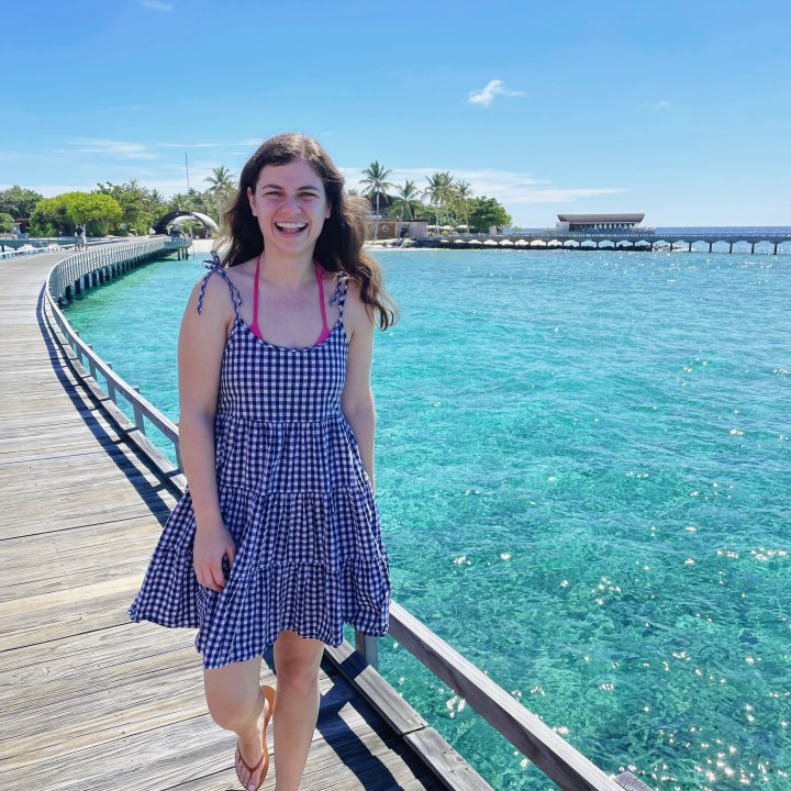 Off to the pool at our resort