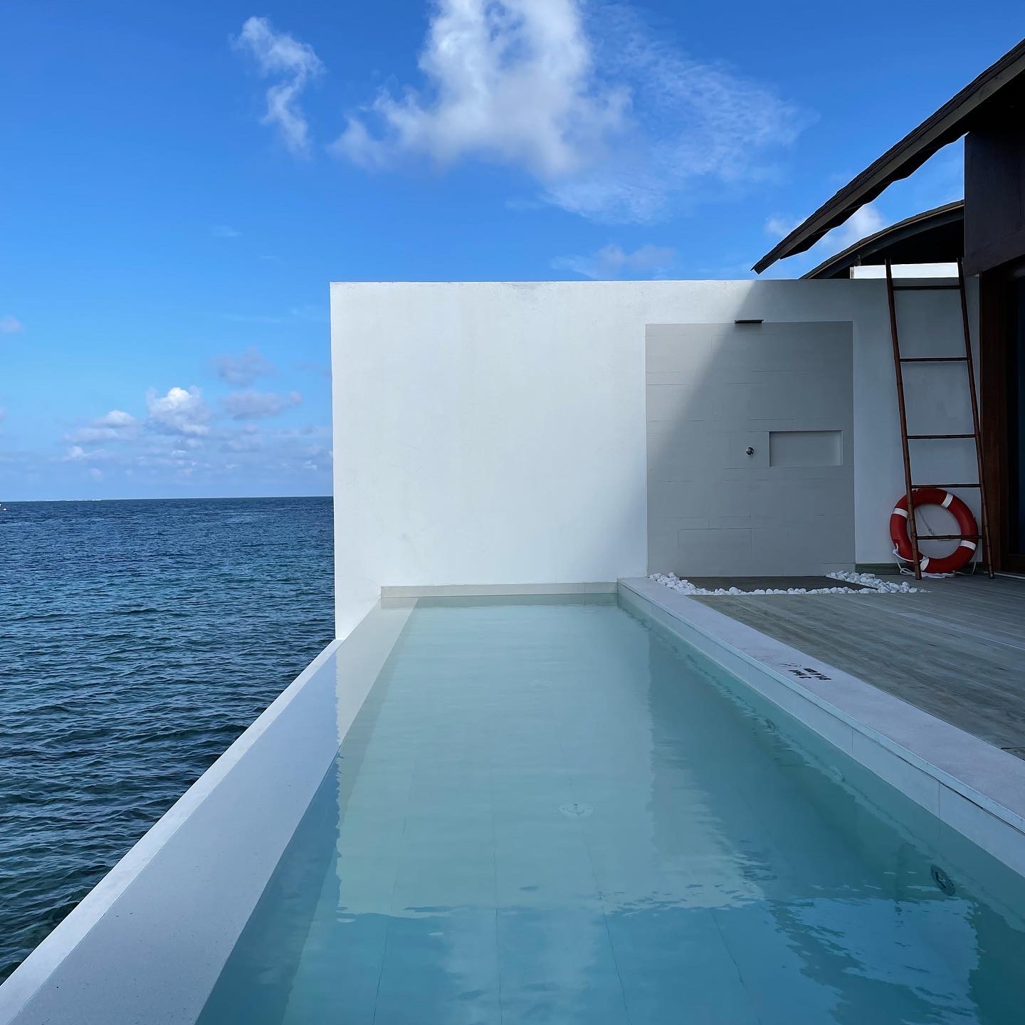 Plunge pool in the Maldives