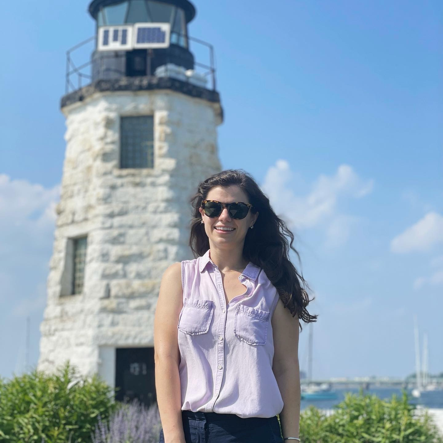 Goat Island Lighthouse in Newport RI
