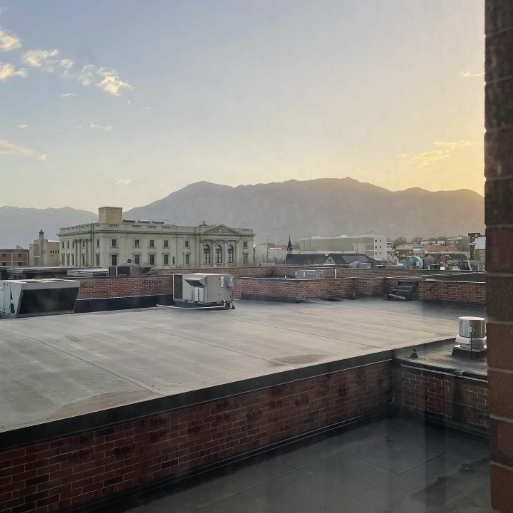 Ogden mountain view at sunrise